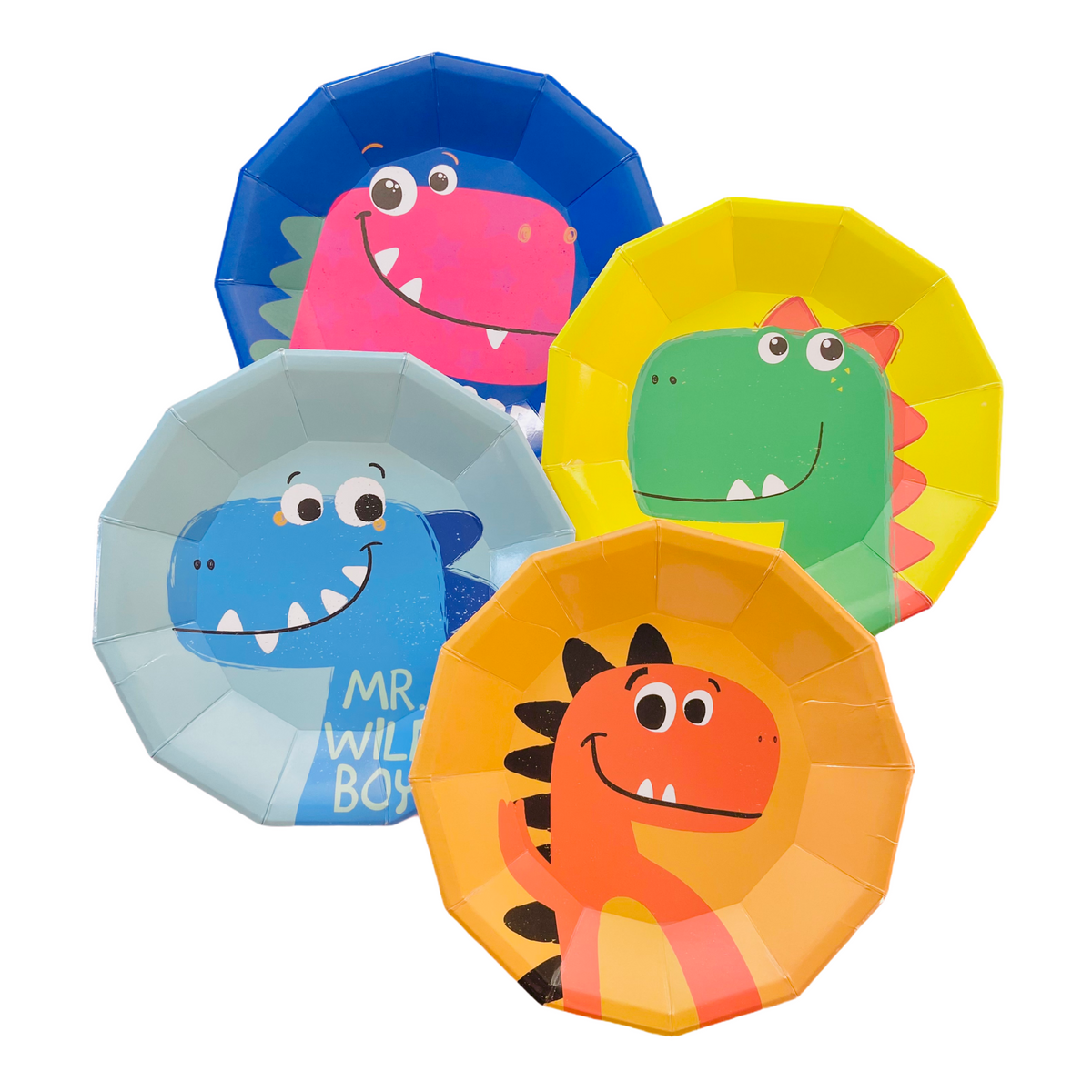 Assorted Dinosaur Paper Plates Large Shop Hapi Hapi