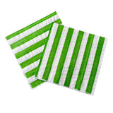 Load image into Gallery viewer, Green striped Cocktail Napkins
