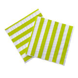 Load image into Gallery viewer, Yellow Green striped Cocktail Napkins