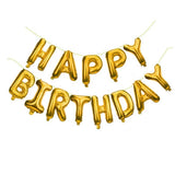 Load image into Gallery viewer, Gold Happy Birthday 16” Letter Foil Balloons