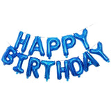 Load image into Gallery viewer, Blue Happy Birthday 16” Letter Foil Balloons