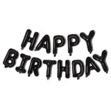 Load image into Gallery viewer, Black Happy Birthday 16” Letter Foil Balloons