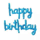 Load image into Gallery viewer, Blue Happy Birthday 16” Letter Foil Balloons