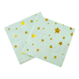 Load image into Gallery viewer, Green Star Cocktail Napkin