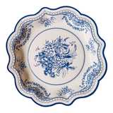 Load image into Gallery viewer, Dainty Blue Toile Paper Plates (Mini)