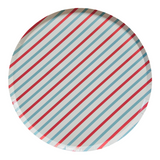 Load image into Gallery viewer, Blue and Red Stripes Paper Plates